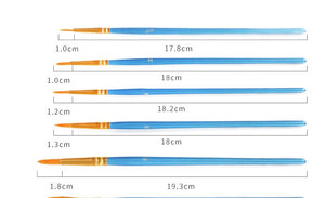 10Pcs/Set paint by numbers brushes