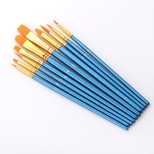 10Pcs/Set paint by numbers brushes