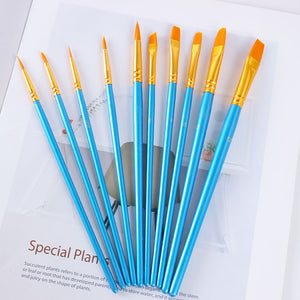 10Pcs/Set paint by numbers brushes